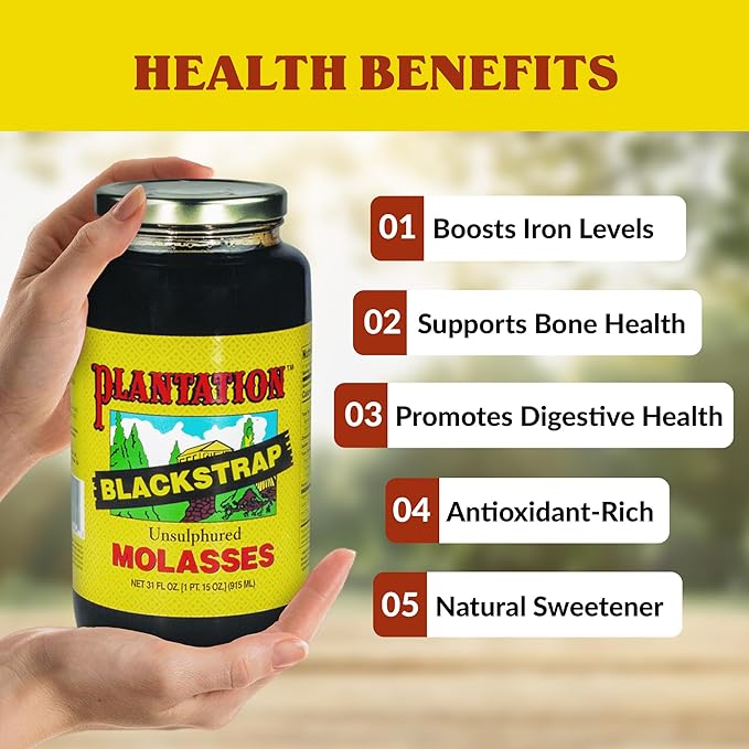 Plantation Blackstrap Molasses, 31 oz (Pack of 1)