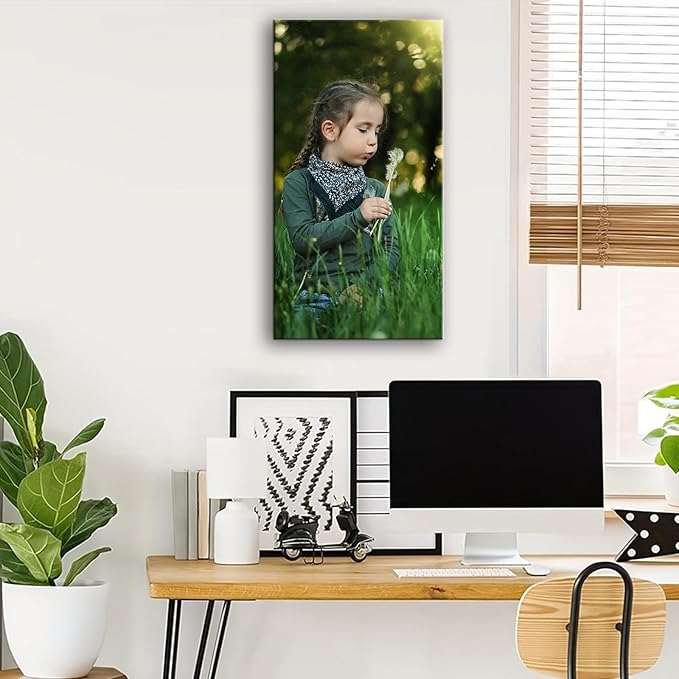 Personalized Custom Canvas Prints, Photo on Canvas Transform Your Photos into Stunning Framed Wall Art-Digitally Printed Photo to Canvas - Ideal for Home Decor, Gifts (20L?쐘40W" 50x100cm)