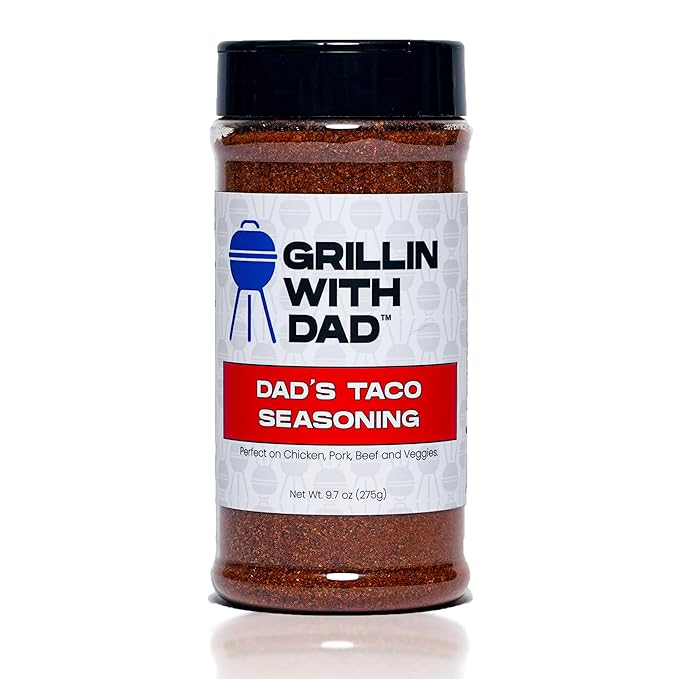Grillin With Dad Taco Seasoning - Great Tasting Fajita Seasonings - Great Balance of Flavor - Best Taco Seasoning for Grilling & Smoking