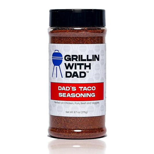 Grillin With Dad Taco Seasoning - Great Tasting Fajita Seasonings - Great Balance of Flavor - Best Taco Seasoning for Grilling & Smoking