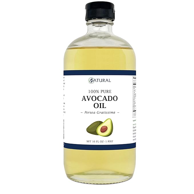 Zatural 100% Avocado Oil Pure Natural Without Additives, Clean, Cold Pressed, Non-GMO, Vegan: for Cooking, Frying, Baking and for Sauces, Dressings, Marinades, Salads (16oz GLASS)
