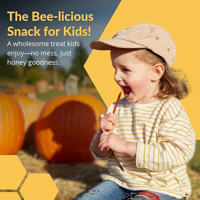 Wildflower and Sage Honey Straws, 50 Count - Perfect for Iced and Hot Beverages or Treat - Travel Healthy Snacks for Kids and Adults by Fantozzi, Made in USA