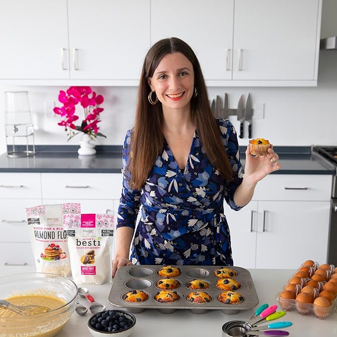 Wholesome Yum Besti Natural Sugar Substitute - Keto Granulated Monk Fruit Sweetener Blend With Allulose (No Erythritol) - Non GMO, Zero Calorie, Zero Carb, Sugar Free, No Aftertaste (12 oz)