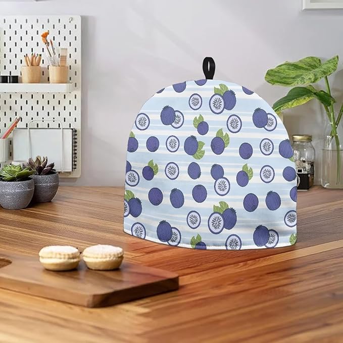 Blueberry Print Tea Pot Cover Teapots Cosy Insulated Tea Cozies Home Kitchen Decoration Teapot Dust Cover Warming Tea Kettle Quilt Creative Gifts for Party