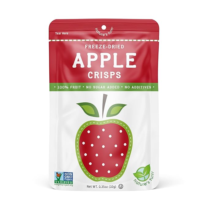 Nature?™s Turn Freeze-Dried Fruit Snacks, Apple Crisps, Pack of 24 (0.35 oz Each)