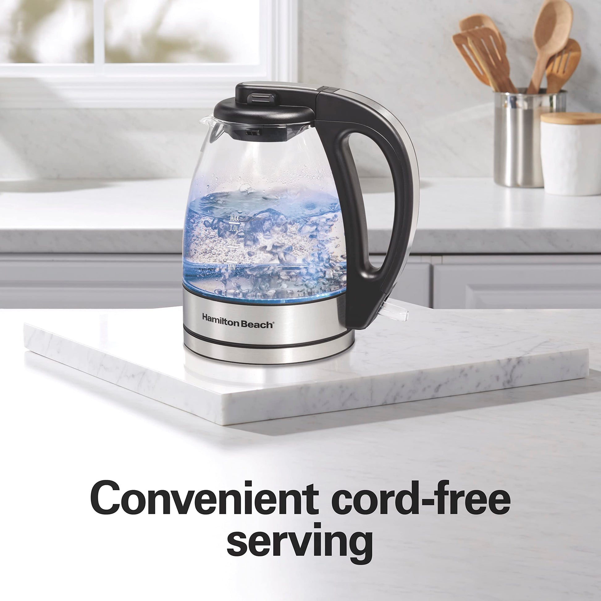 Hamilton Beach 1 Liter Electric Tea Kettle, Water Boiler & Heater