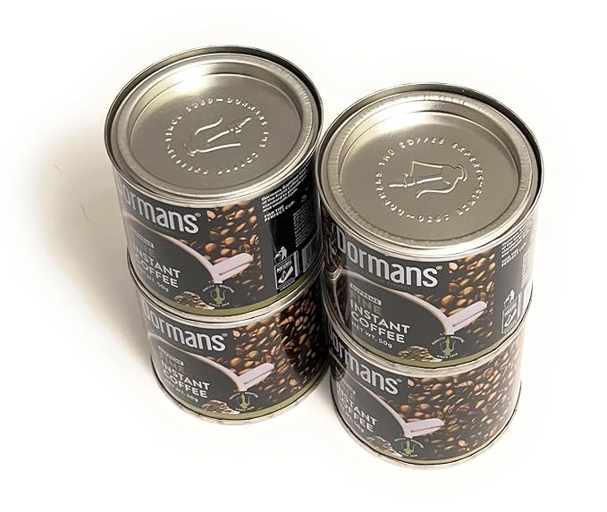 Ground Instant Coffee, Fine Supreme 4 Tins, Each 50g, Full Rich Aroma