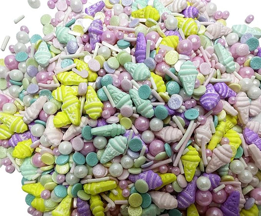 Ice Cream Dragees Sprinkles Gold Sprinkles for Cake Decorating, Gold Pearl Sugar Cupcake, Cookies, Ice Cream Toppings, 120g/ 4.2 Ounces Cake Decorationss Baking, Perfect for Christmas Wedding Shower, New Year?셎 Eve