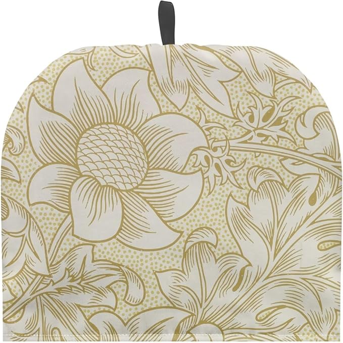 William Morris Pattern Tea Cozy for Teapot Dome Teapot Cover Customized Teapot Covers with Handle Dust Cover Kitchen Kettle Dust Cover Can Hung and Folded Decorative Kitchen竊늋hite竊?"<div>