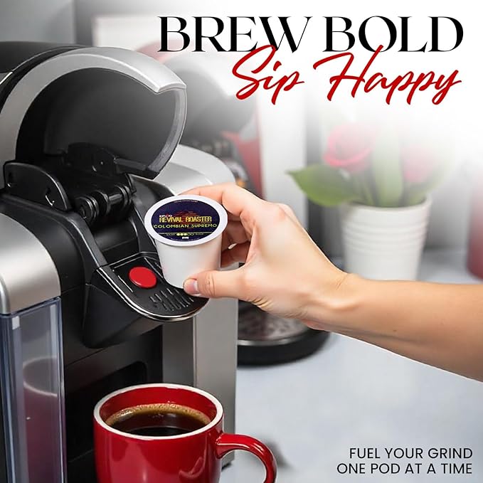 InfuSio Coffee Pods – 96 Count, Colombian Supremo (Medium Roast Coffee) Single Serve Coffee Pods for Keurig K Cup® Brewers, Compatible with Keurig 2.0 Brewers