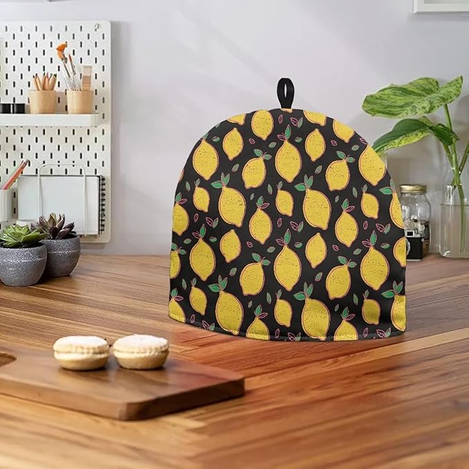 Lemon Teapot Cover Tea Cozy for Teapot Insulated Kitchen Accessory Tea Pot Cozy for Keeping Warm Yellow Home Decor Teapot Cover