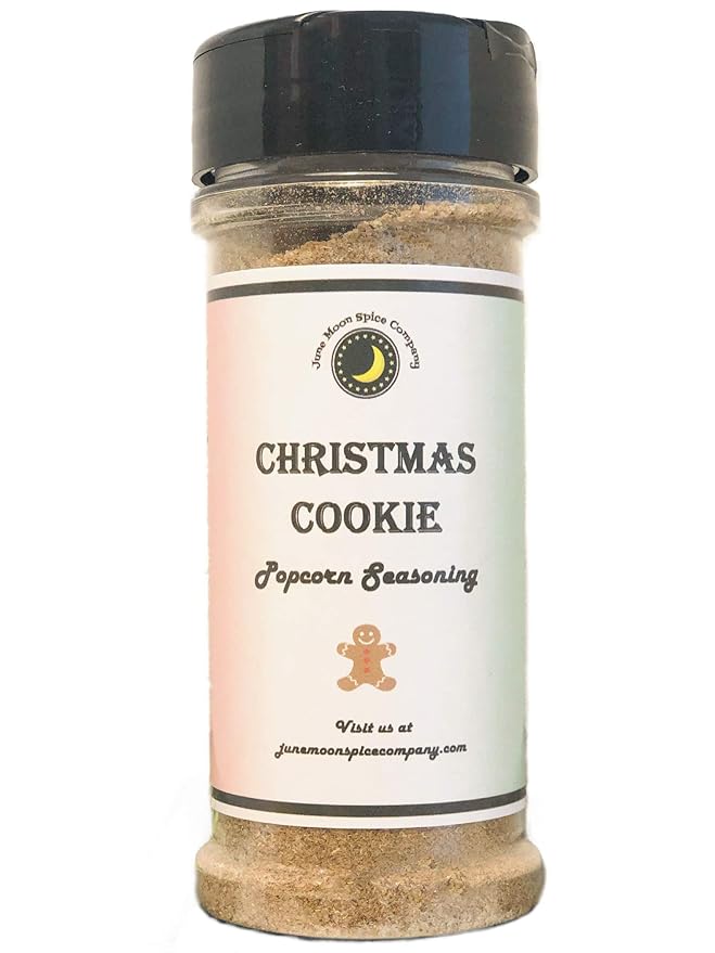 Christmas Cookie Popcorn Seasoning | Large Shaker | Calorie Free | Fat Free | Sodium Free | Crafted in Small Batches | Premium | Flavorful Christmas Cookie Popcorn Seasoning ??The Ultimate Snack for the Holiday Season!