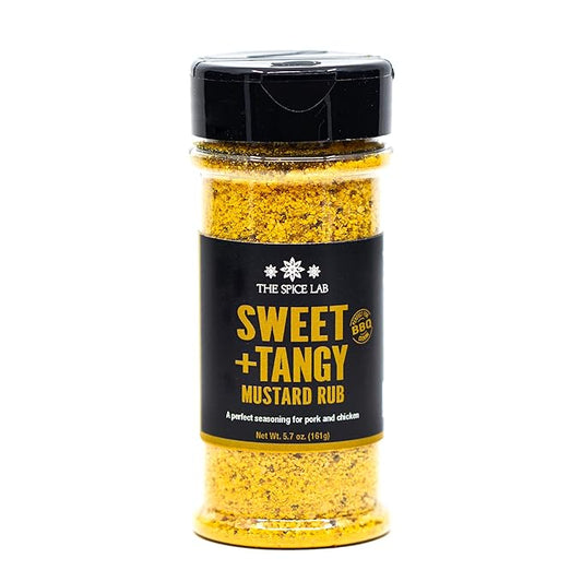 The Spice Lab Sweet + Tangy Mustard Rub - Perfect Harmony Of Honey Mustard Powder To Elevate Your Bbq And Dishes - Discover The Rich, Mustard Seasoning Blend For An Unmatched Gourmet Experience