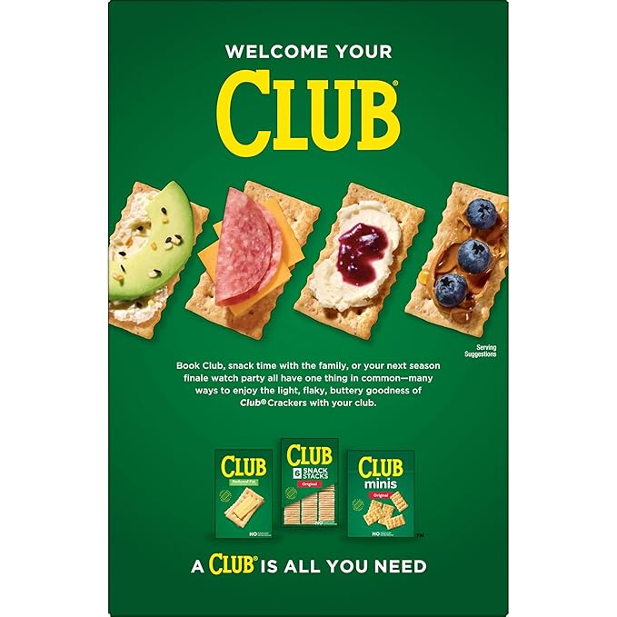Club Crackers, Lunch Snacks, Snack Crackers, Multigrain, 152.4oz (12 Boxes)