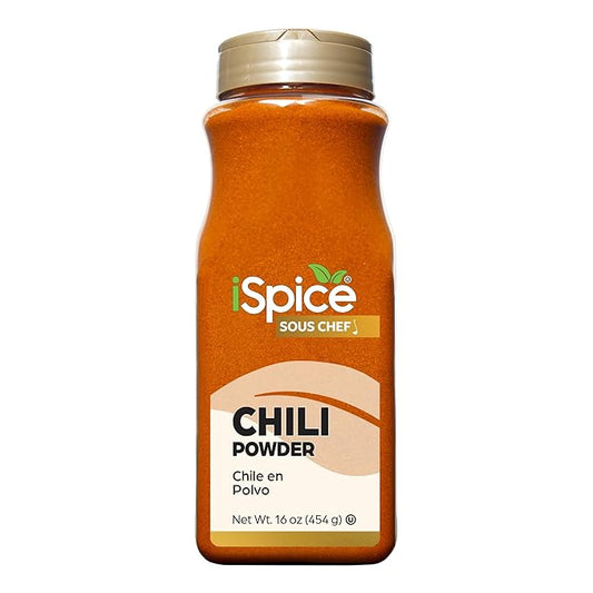 iSpice | Chili Powder | 16 oz | Gourmet Spice | Bulk Size | Kosher