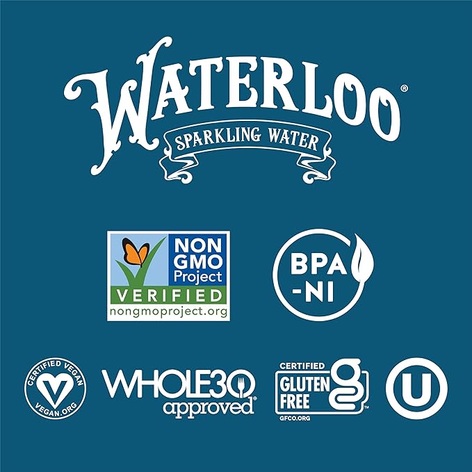 Waterloo Sparkling Water, Lemon-Lime Naturally Flavored, 12 Fl Oz Cans (Pack of 12) – Zero Calories and Zero Sugar or Sweeteners