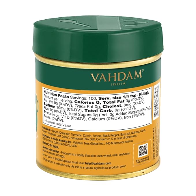 VAHDAM Authentic Indian Curry Powder (50g, 1.76 Oz), Crafted by 8 times Michelin-starred chef Vikas Khanna | 11 Single Origin Spice blend | With Pure Spices and Himalayan Pink Salt