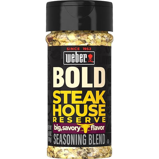Weber BOLD Steakhouse Reserve Seasoning Blend, 6.9 oz