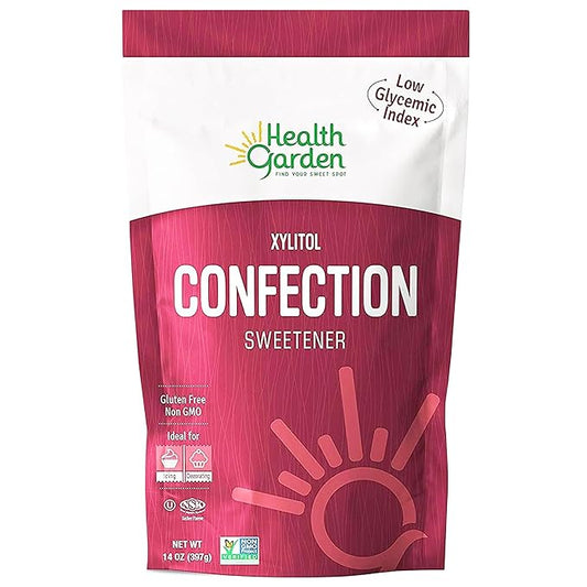 Health Garden Birch Xylitol Confection Sweetener - Non GMO - Kosher - Made in the U.S.A. - Keto Friendly (14 oz)
