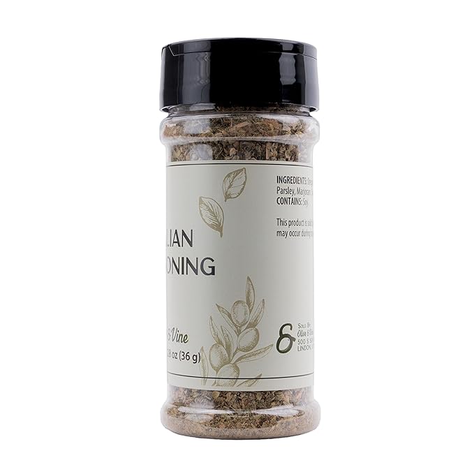 Olive & Vine Italian Seasoning, Herb Blend, Use in Pasta, Pizza, Salads, Rich Tradition, Authentic Taste, For Global Recipes (1.28 Ounce)