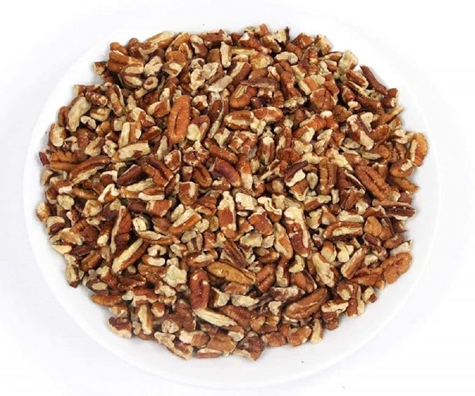 Shelled & Raw Chopped Georgia Pecans (4 Lbs) - Handpicked for Freshness & Quality - Bag of Southern Tastiness - Great for Baking & Cooking - Farm Fresh Nuts Brand