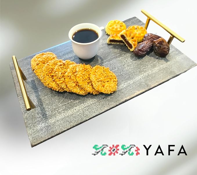 YAFA Mamoul Shortbread Cookies, 14 Pieces, Middle Eastern Date Filled, Halal, 450g