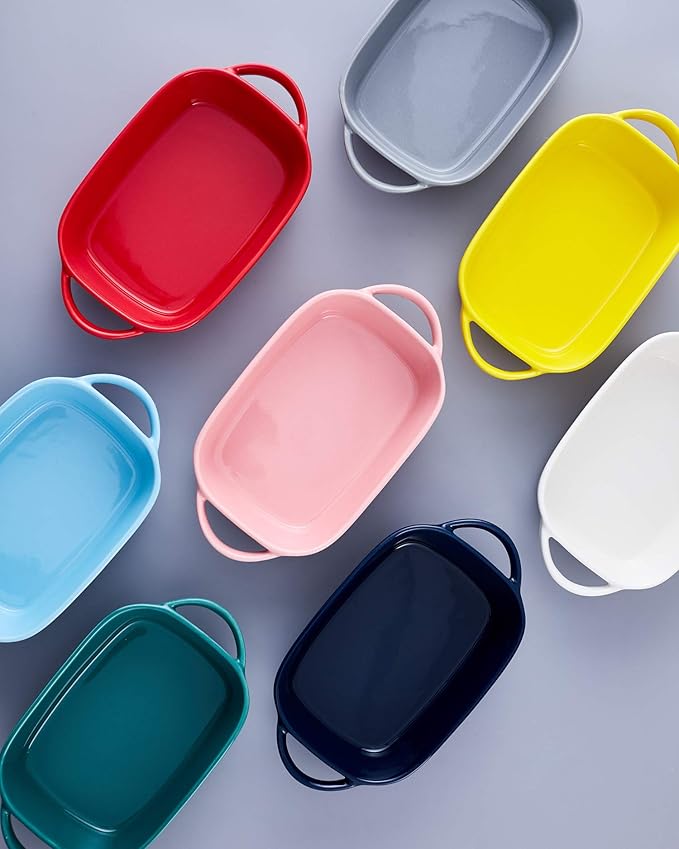 Ceramic Baking Dish Set - Baking Pan and Lasagna Pan for Cooking (White 1 Piece Assortment)