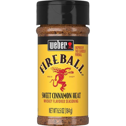 Weber Fireball Whiskey Flavored BBQ Seasoning, 6.5 oz