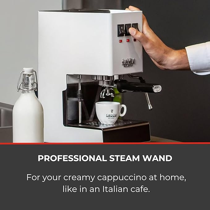 Gaggia RI9380/48 Classic Evo Pro Espresso Machine, Polar White, Small
