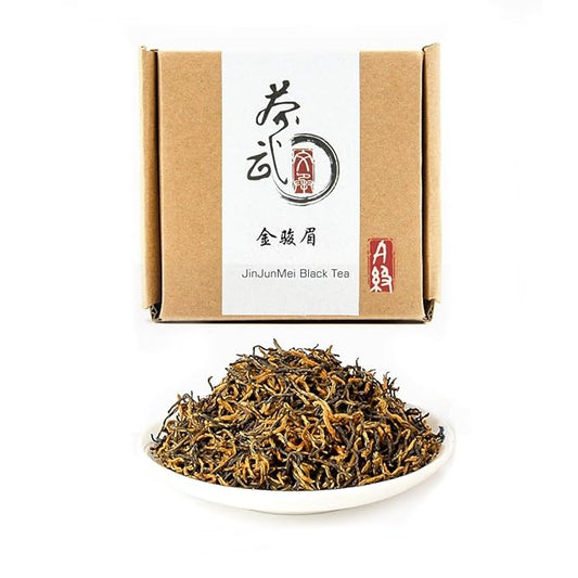 ChaWuWarmSun [A] JinJunMei Black Tea,3.5oz/100g,Chinese Loose Leaf Tea,WuYi Mountain,FuJian China