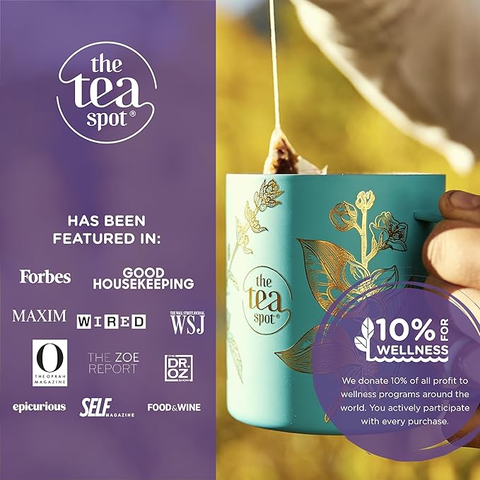 The Tea Spot Bolder Breakfast Tea with Dark Chocolate Flavoring | Blend of Black Tea, Pu?™erh Tea, Calendula Flowers, Sunflower Petals, and Chocolate Flavoring | 15 Tea Bags