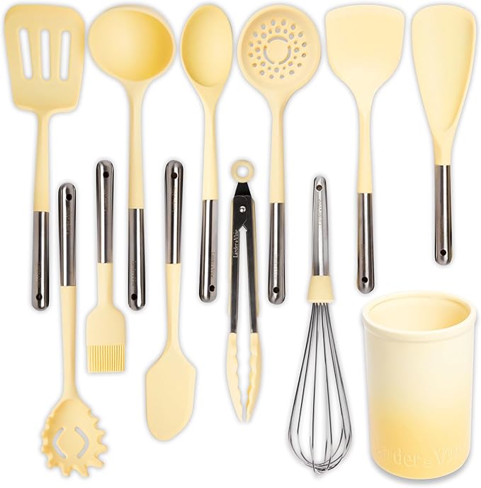 Larder & Vine 24 Piece Set (Limoncello) | Bakeware Set, Utensil Set, and Trivets