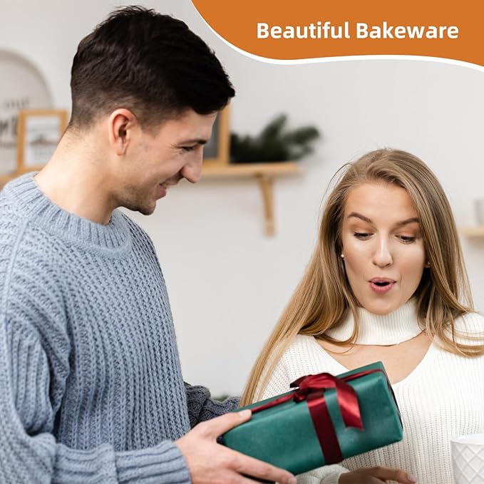 11-Piece Nonstick Baking Pans Set - Professional Grade Carbon Steel Bakeware with Premium Coating- Dishwasher Safe, Stackable, Oven Safe to 450°F (Champagne)