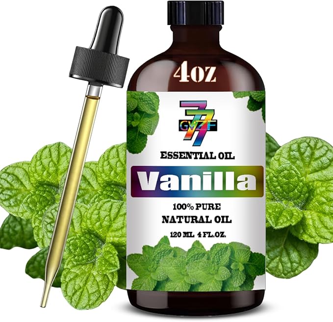 Vanilla Essential Oil (4 oz/120 ml) ??Vanilla Oils for Aromatherapy, diffusers, humidifiers, Home fragrances, DIY Skincare, soap Making, DIY Candle Making, Relaxation, Yoga, and Meditation
