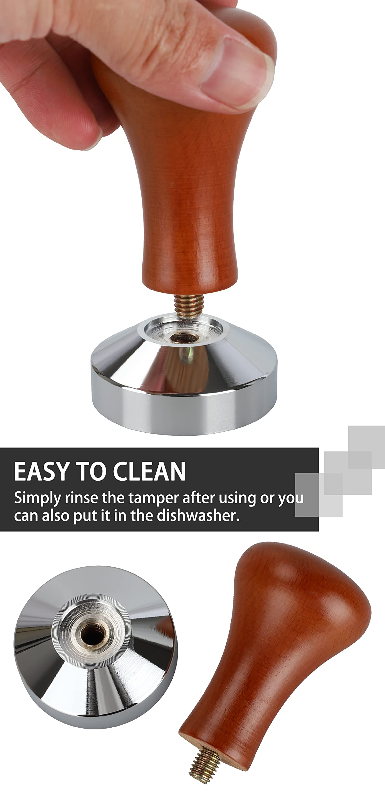 51mm Espresso Tamper-Premium Barista Coffee Tamper Coffee Tamper Classic Series Stainless Steel