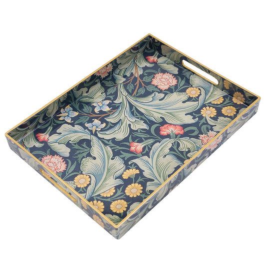 AGIOTA Coffee Table Trays for Living Room Serving Tray with Handles, Modern Large Tray for Ottoman