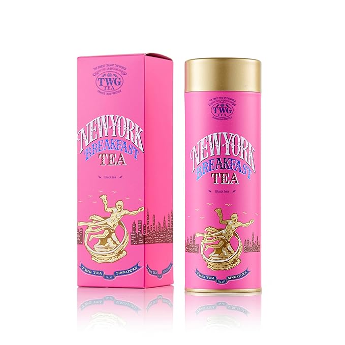 TWG Tea | New York Breakfast Tea | Black Tea | Cocoa Husk | Haute Couture Tin, 100g | Gift Set