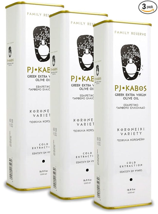 P.J. KABOS 2024/25 Harvest, High Phenolic (450+mg/kg), Premium Greek Extra Virgin Olive Oil