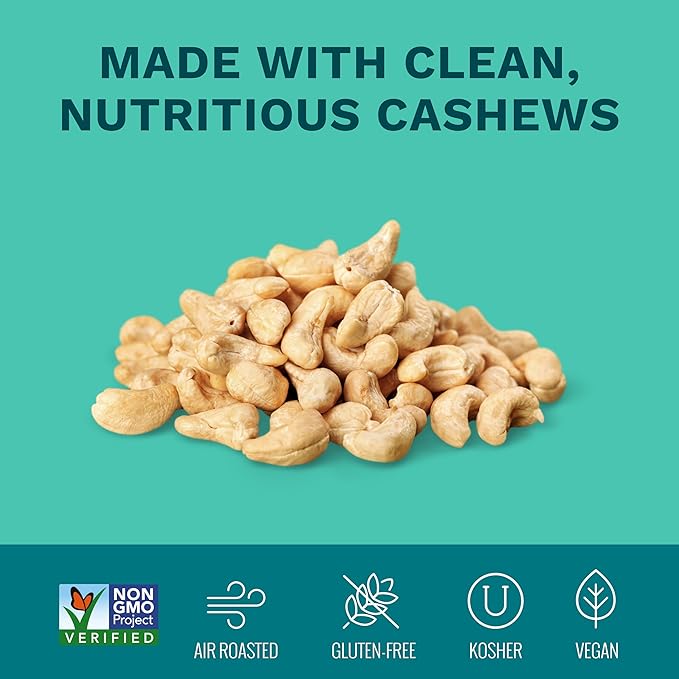 Sample Flavors Variety Pack Cashews by Karma Nuts, Whole, Roasted, Vegan, Non GMO, Gluten Free, Low Carb, Low Calorie, Everyday Nut Snack, 7 Ounce (6 Pouches)