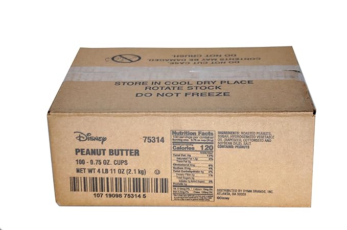 Disney Peanut Butter Cups - Featuring Mickey Mouse, Perfect for Children's Lunches and Meals, Easy Use - 100 Count, 0.75 oz