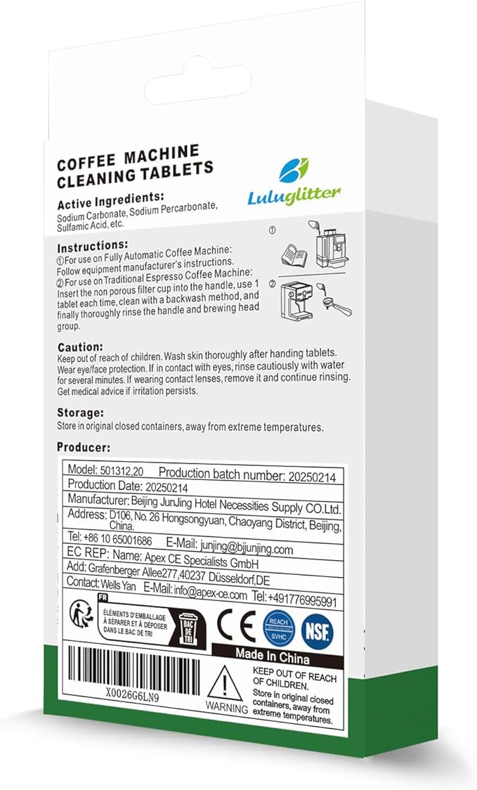 Espresso Machine Cleaning Tablets Coffee Machine Cleaner Compatible with Breville Barista Express, Gaggia, Delonghi, Jura, Philips 16 tabs Convenient removes coffee oils
