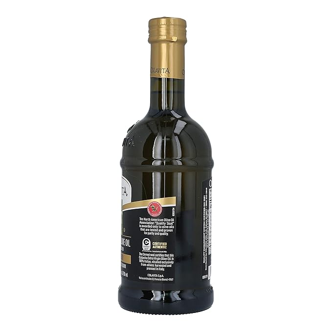 Colavita Premium Italian Extra Virgin Olive Oil, 25.5 Fl Oz (Pack of 2), Glass Bottles - Packaging May Vary