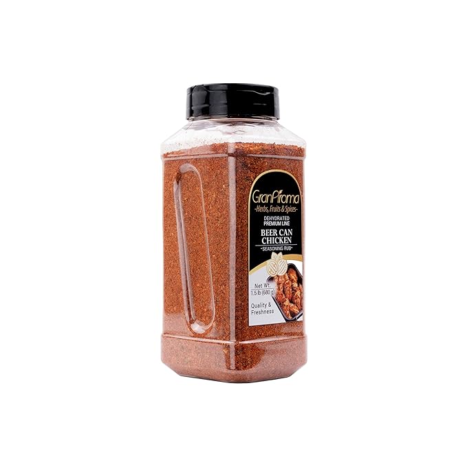 GranAroma Beer Can Chicken Rub, Savory & Spicy Blend, Seasoning for Grilled Chicken, Roasted Vegetables, BBQ Dishes (24 Ounce)