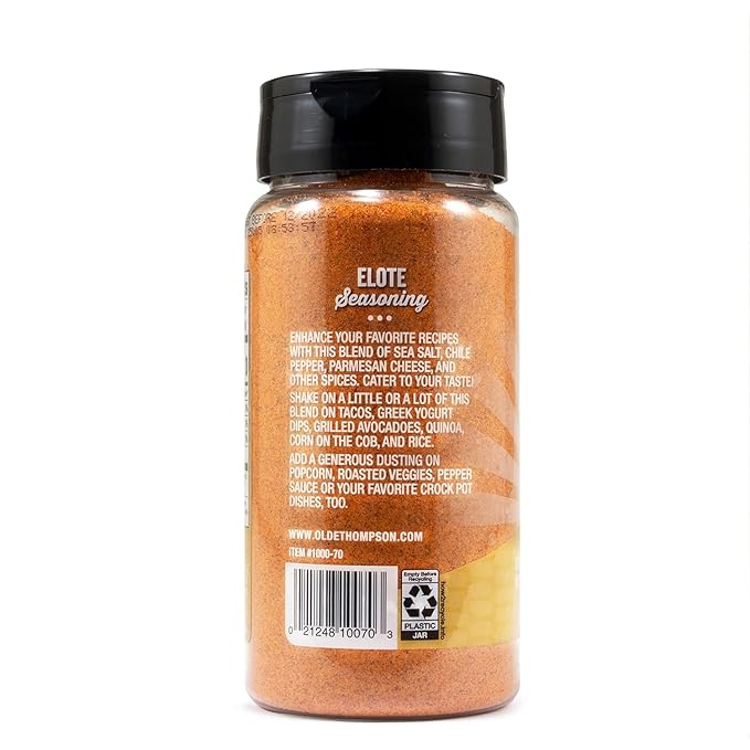 Olde Thompson Elote Seasoning, Sweet Corn Flavor with Chili And Parmesan, 6.4 Ounce