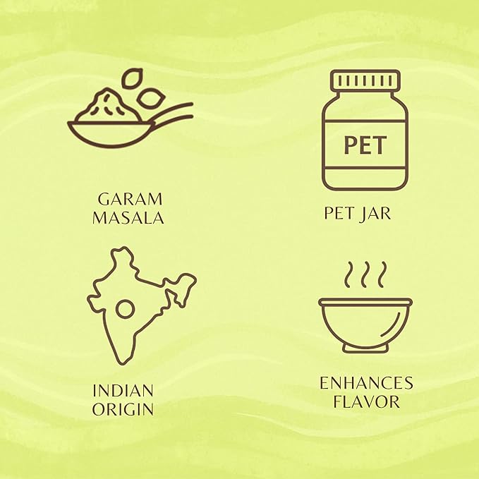 AYURVEDASHREE Garam Masala Powder (Indian 11-Spice Blend) 100gm PET Jar | All Natural | Salt-Free | Vegan | No Colors | NON-GMO| Indian Origin