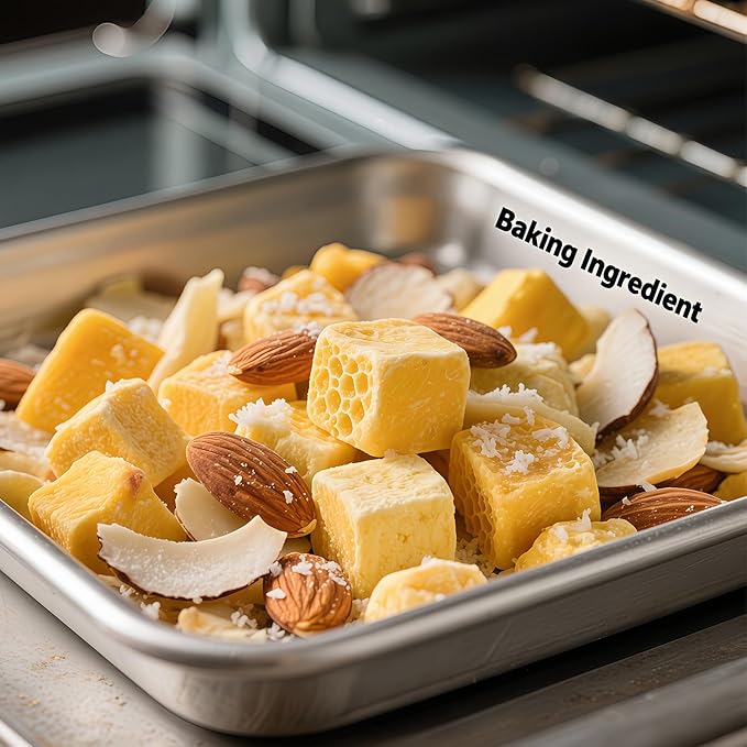 Premium Freeze-Dried Mango Slices 4.2oz (120g) - 100% Sweet Mango, No Sugar Added | Perfect for Smoothies, Baking & Snacks | Dried Fruit