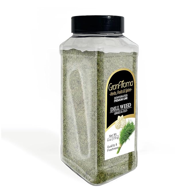 GranAroma Dill Weed, Aromatic Herb for Cooking, Pickling, and Seasoning (6 Ounce)