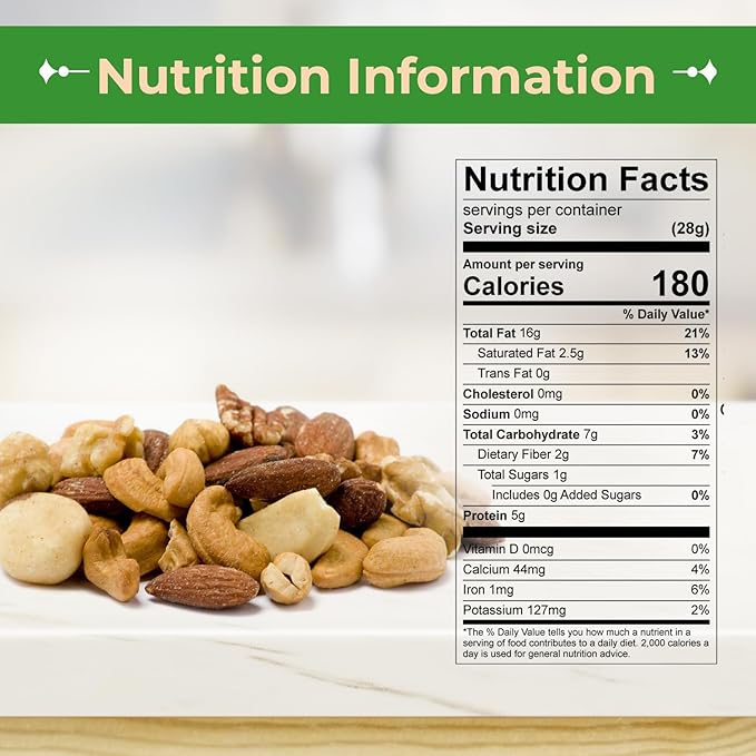 Sincerely Nuts Roasted & Salted Mixed Nuts | Almonds, Cashews, Pecans, Brazil Nuts and Hazelnuts | Healthy Snack - Nutrient Rich Alternative Treat | Vegan, Kosher & Gluten-Free | 1 lb bag
