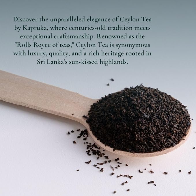 Ceylon Tea by Kapruka | Premium High-Grown Black Tea | 100 Tea Bags | Pure Ceylon Tea | Bold & Aromatic Flavor