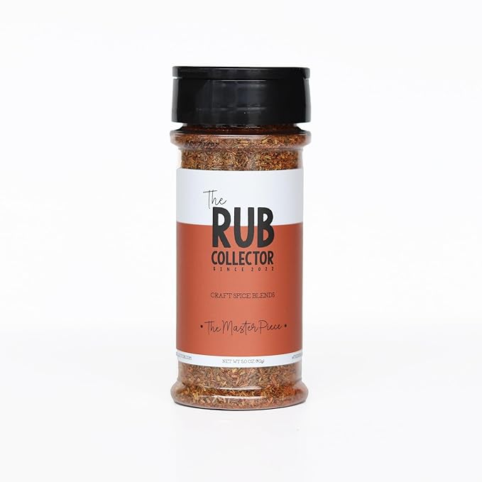 The Rub Collector – The Masterpiece – All Purpose BBQ Dry Rub Seasoning for Steak, Ribs, Chicken, Fish, Burgers, Vegetables & Pork – Gluten Free, No MSG, No Preservatives – 5 oz Net Weight